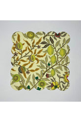 William Morris Limonları Desenli Dijital Baskılı Kokteyl Peçetesi Yıkanabilir Lazer Kesimli